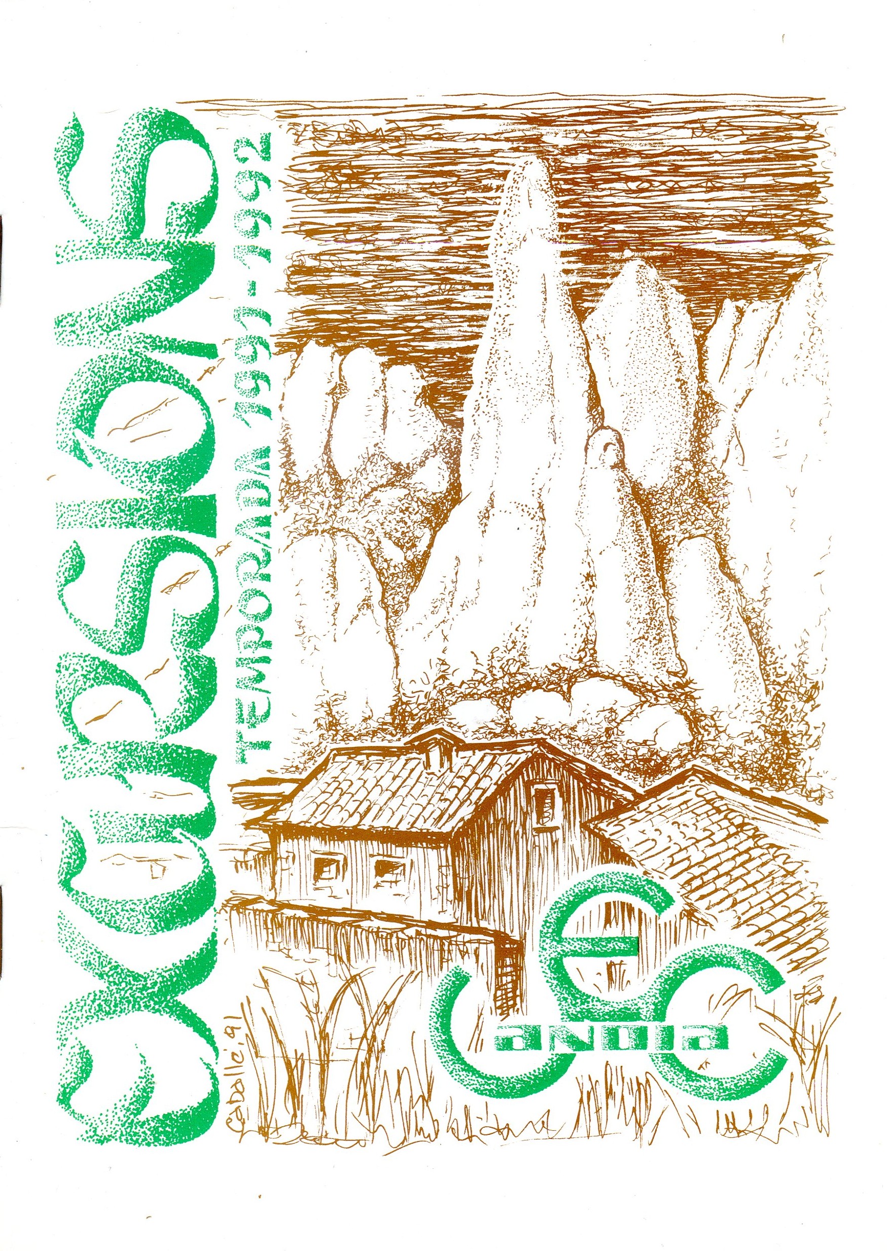 Excursions temporada 1991-1992 - Portada